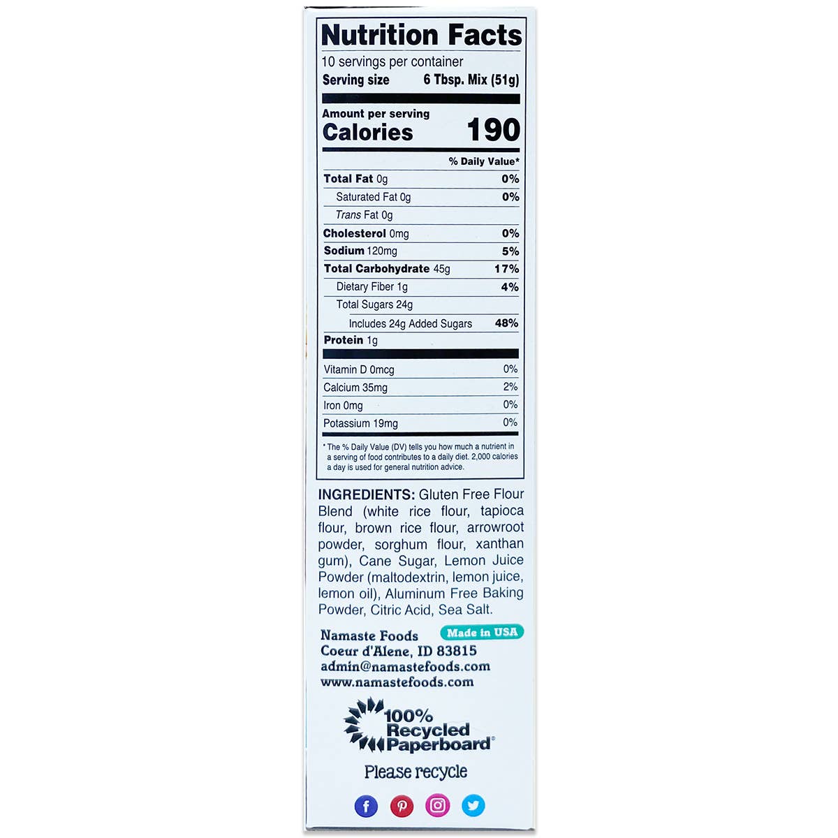 Lemon Pound Cake Mix