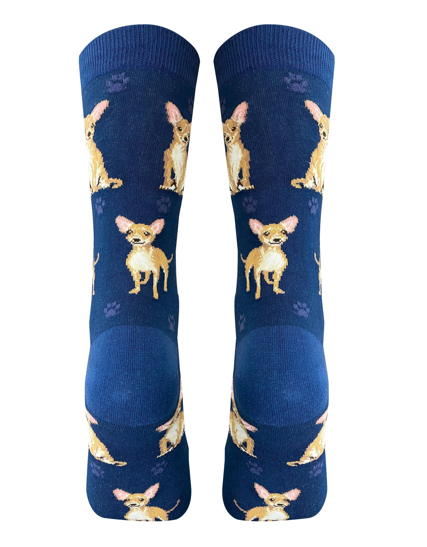 Tan Chihuahua Socks - Fun Novelty Dog Socks - Unisex