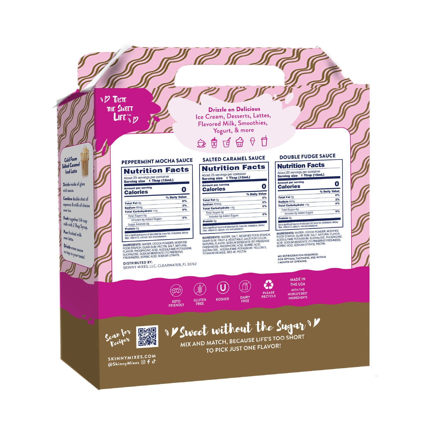 Sugar Free Holiday Delicious Drizzle Sauce Trio