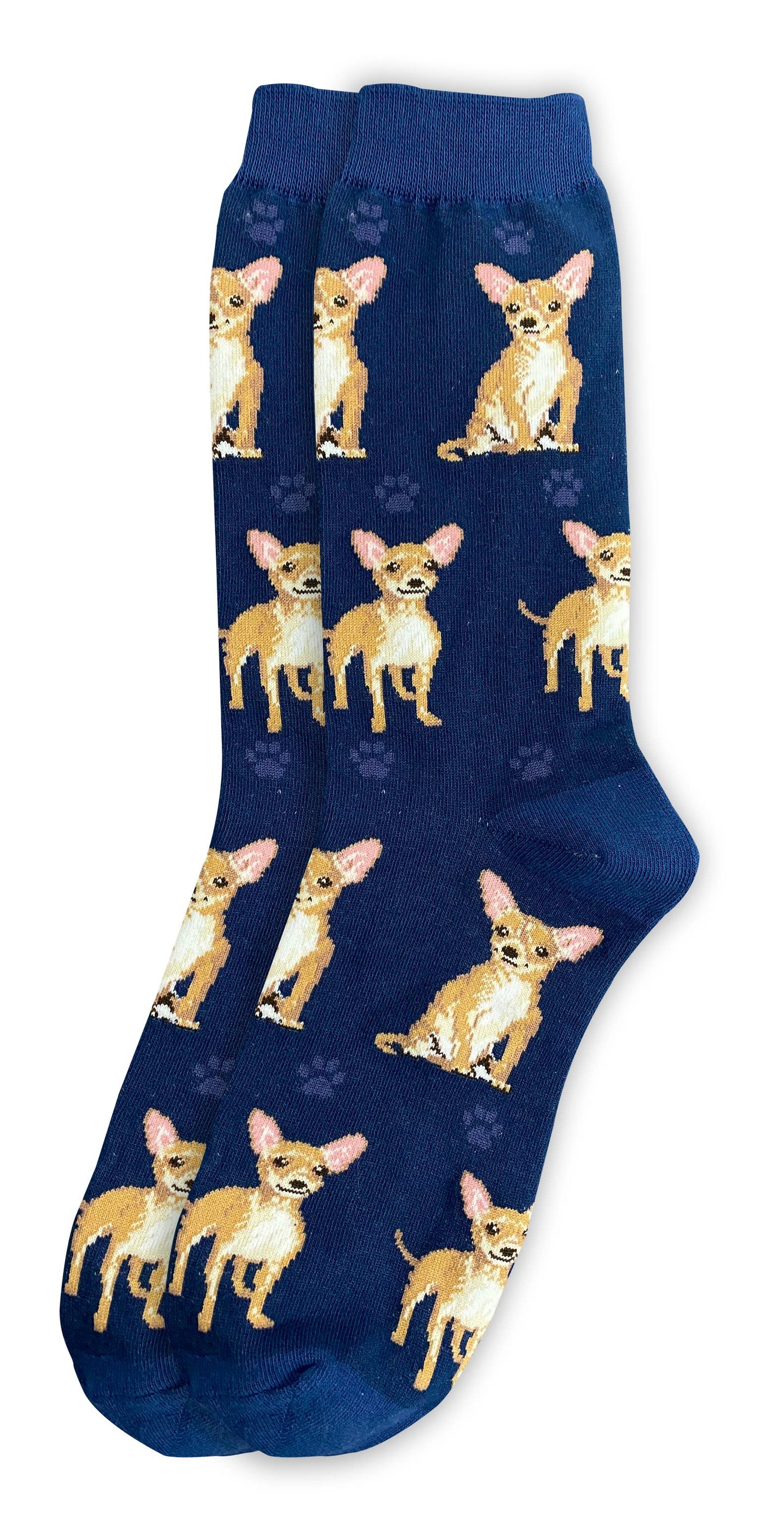 Tan Chihuahua Socks - Fun Novelty Dog Socks - Unisex