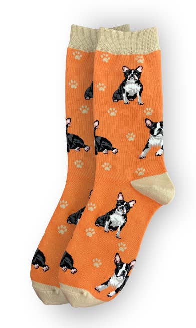 Boston Terrier - Unisex - Fun Novelty Crew Dog Socks