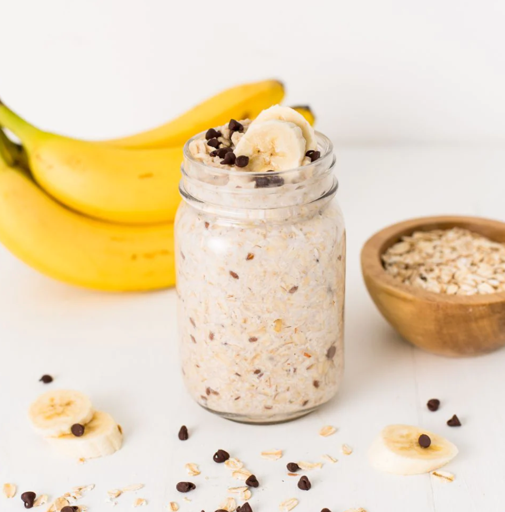 Gluten-Free Chocolate Chip Banana Overnight Oats