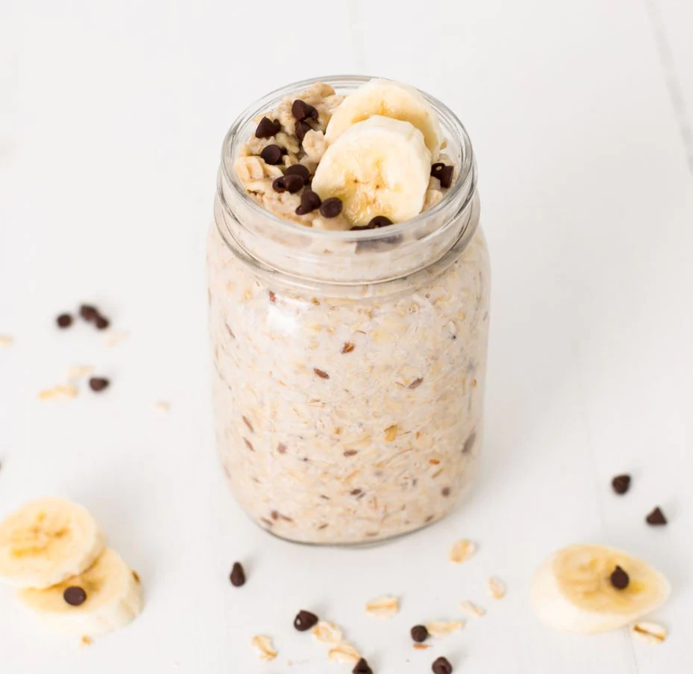 Gluten-Free Chocolate Chip Banana Overnight Oats