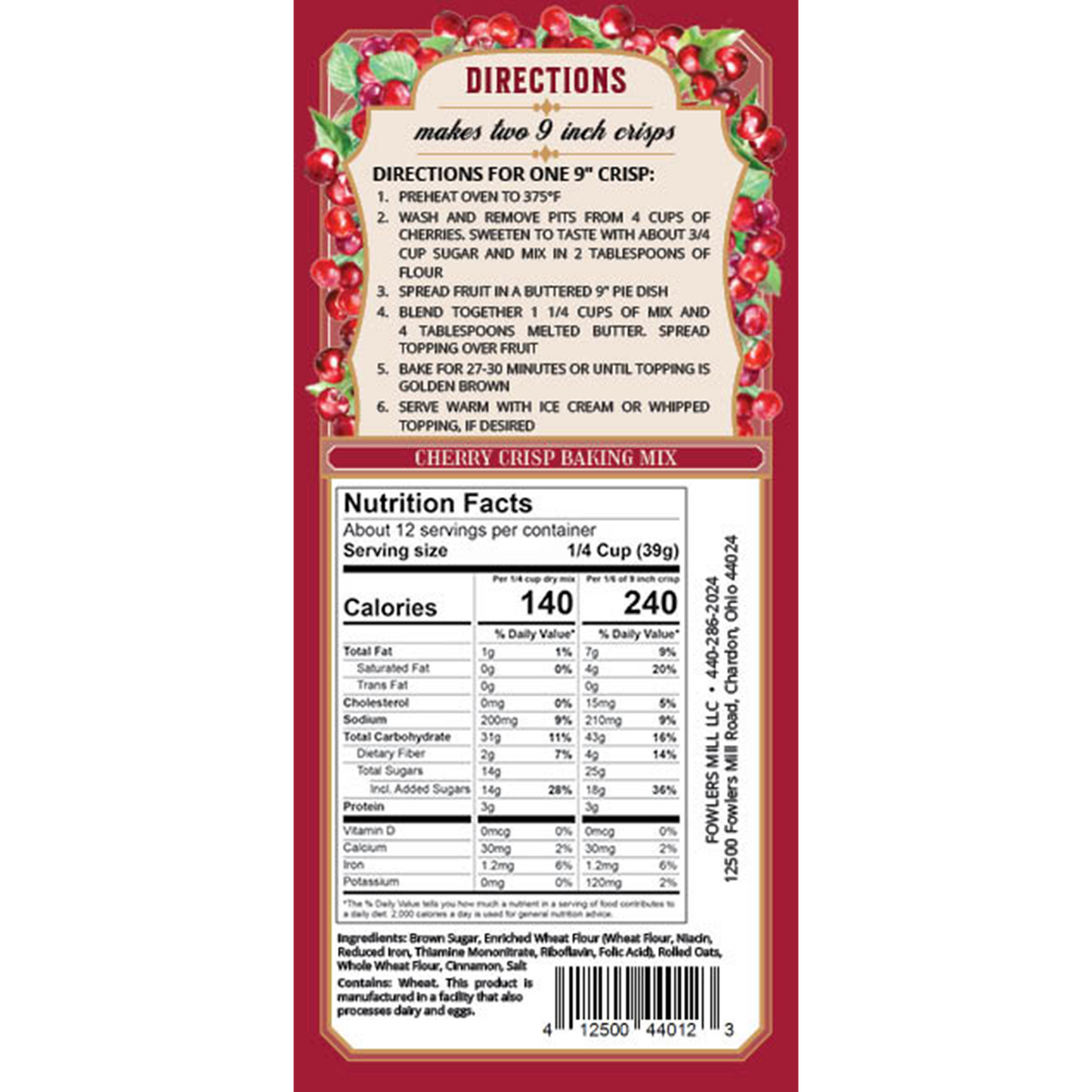 Cherry Crisp Mix