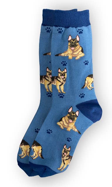 German Shepherd - Unisex - Fun Novelty Crew Dog Socks