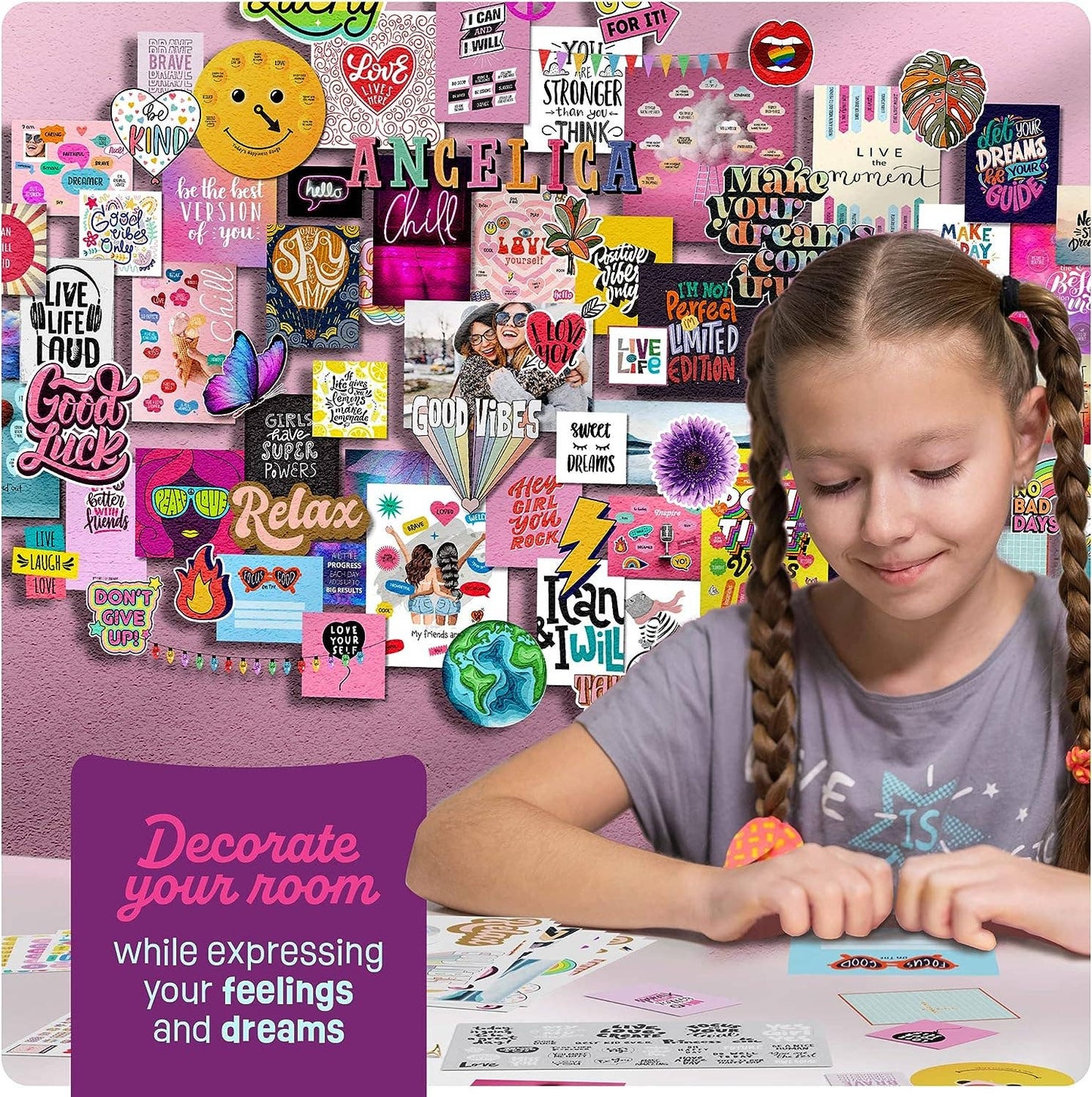 DIY Wall Collage Kit for Teen & Tween Girls