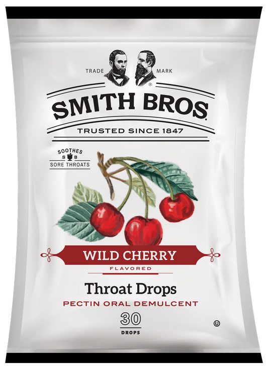 Smith Bros. Throat Drops, Wild Cherry, 12ct