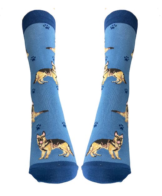 German Shepherd - Unisex - Fun Novelty Crew Dog Socks