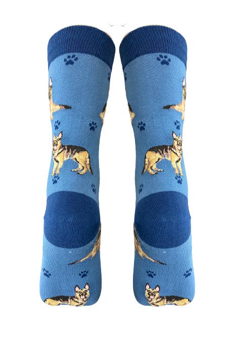 German Shepherd - Unisex - Fun Novelty Crew Dog Socks