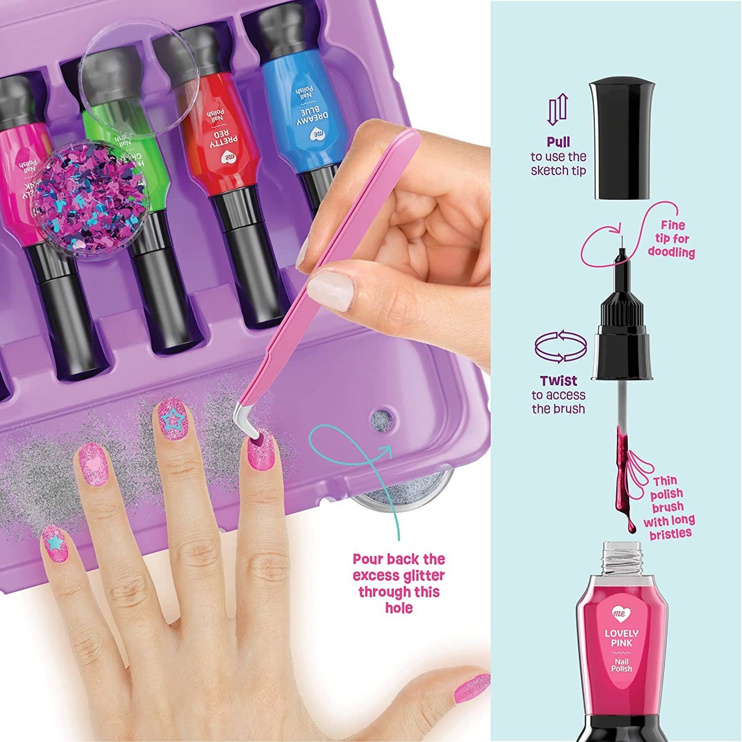 Nail Art Studio for Girls - Nail Polish Kit