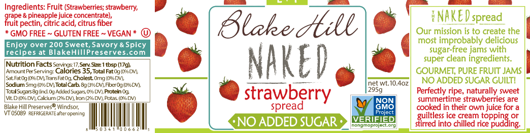 Naked Strawberry Spread - No Added Sugar