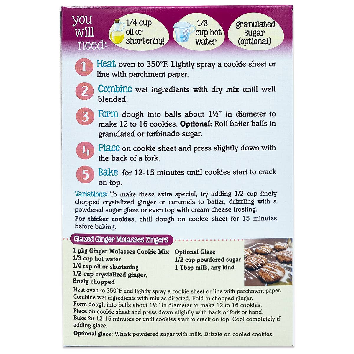 Ginger Molasses Cookie Mix