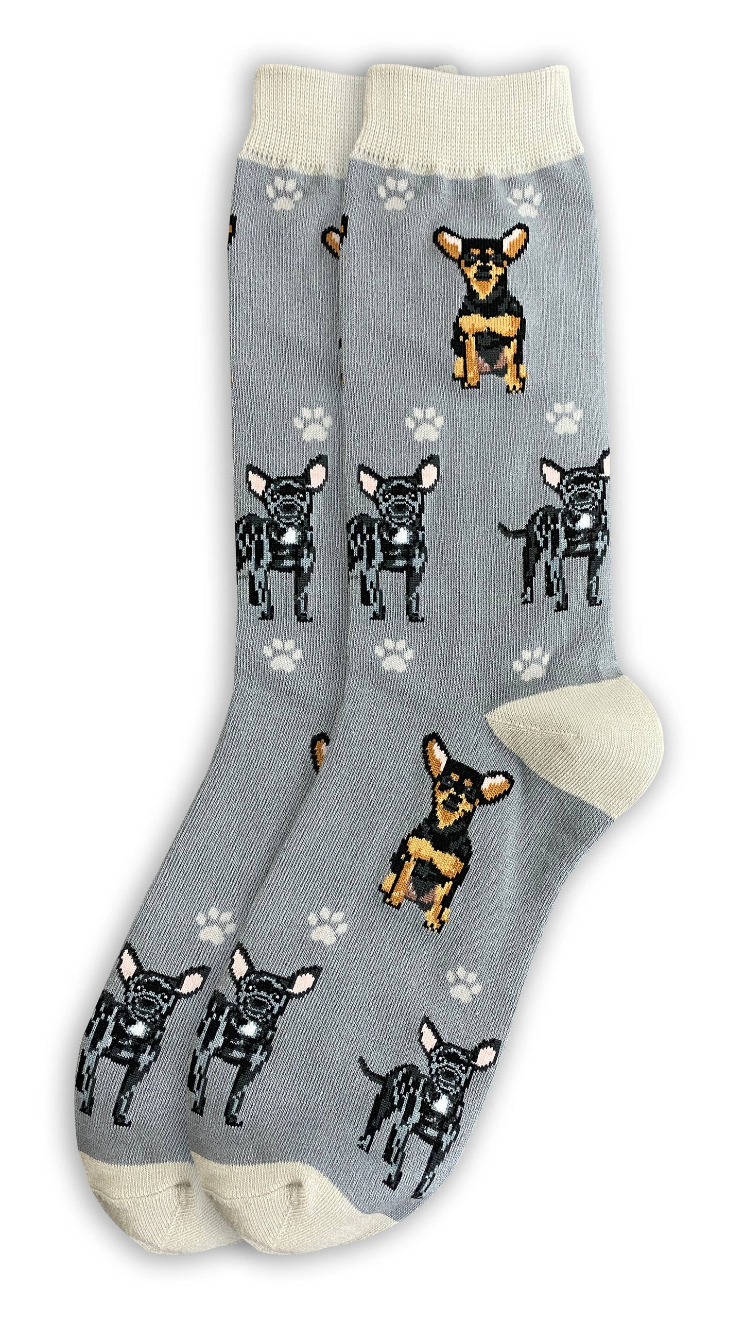 Black Chihuahua - Fun Novelty Dog Socks - Unisex