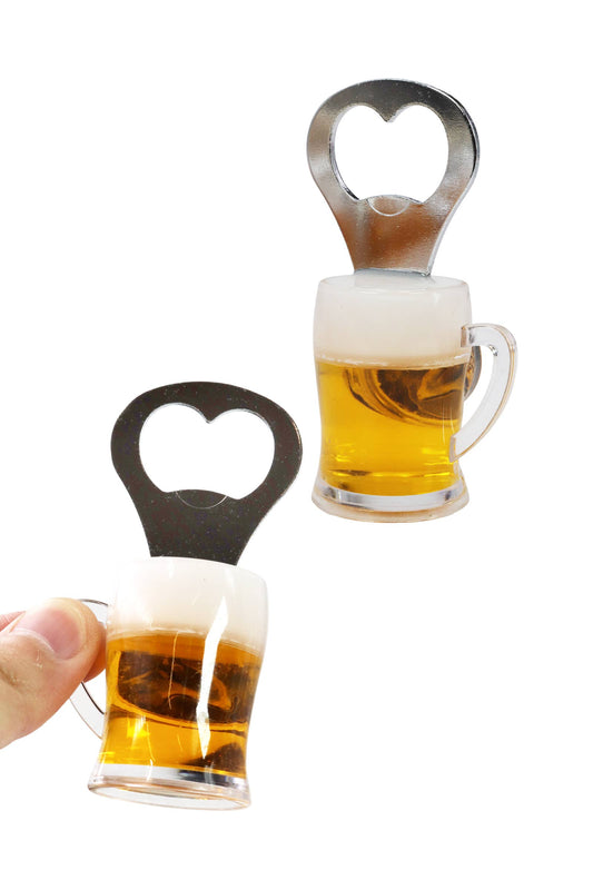 Mini Beer Glass Mug Magnetic Bottle Opener