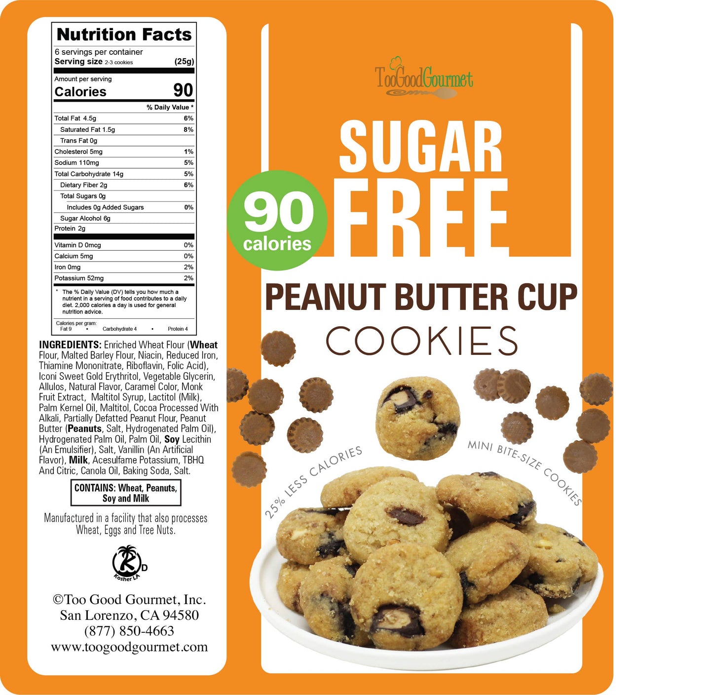 Sugar Free Cookies- Peanut Butter, Choc Chip, Salted Caramel