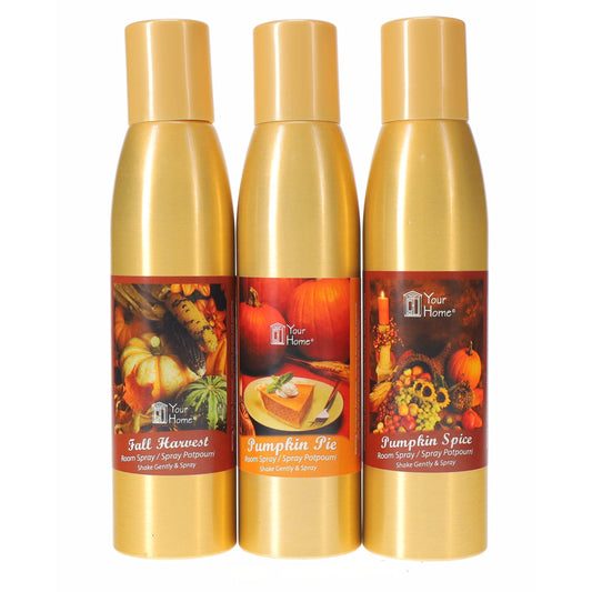 Room Spray Fall Scents Gold Can 8oz Mix 6pk