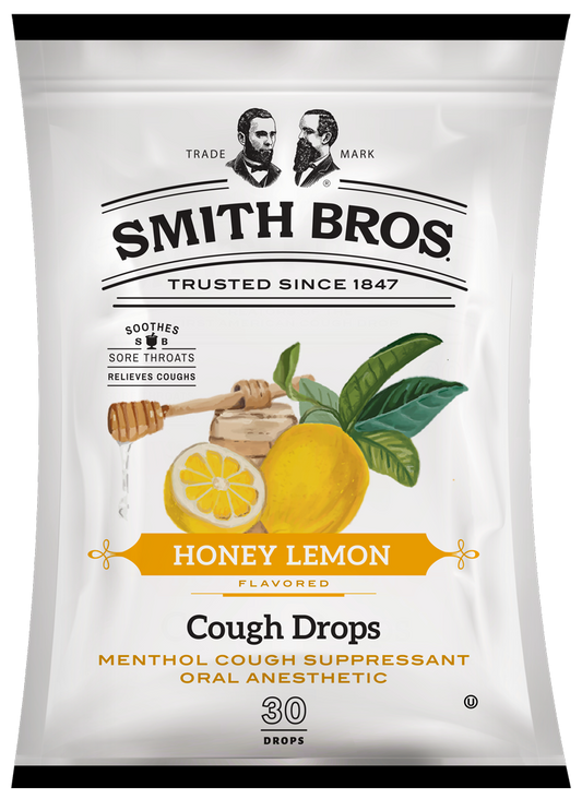 Smith Bros. Throat Drops, Honey Lemon, 12ct