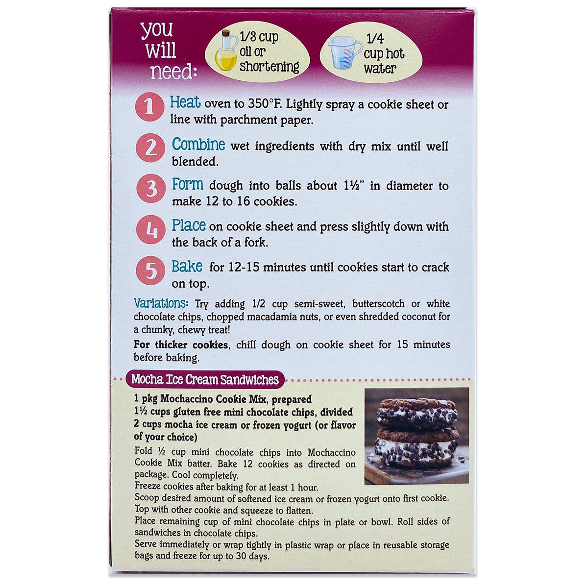 Mochaccino Cookie Mix