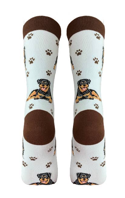 Rottweiler Dog Socks - Unisex - Fun Novelty Crew Dog Socks