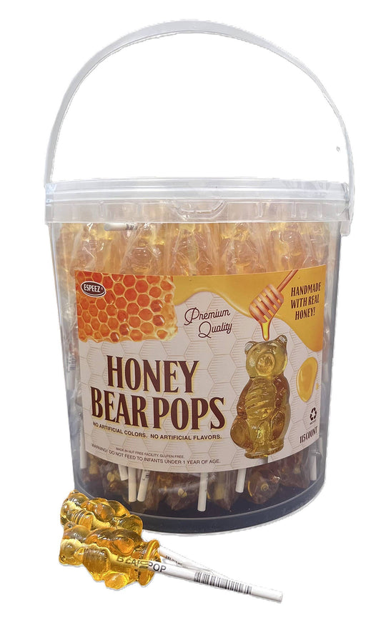 Espeez Honey Bear Pops, 115ct Tub